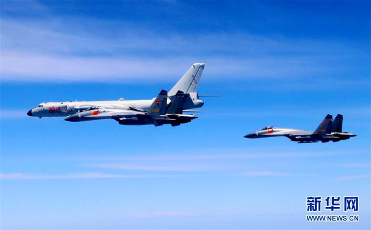 타이완섬으로 날아간 중국인민해방군 공군 전투기, ‘순항 훈련’