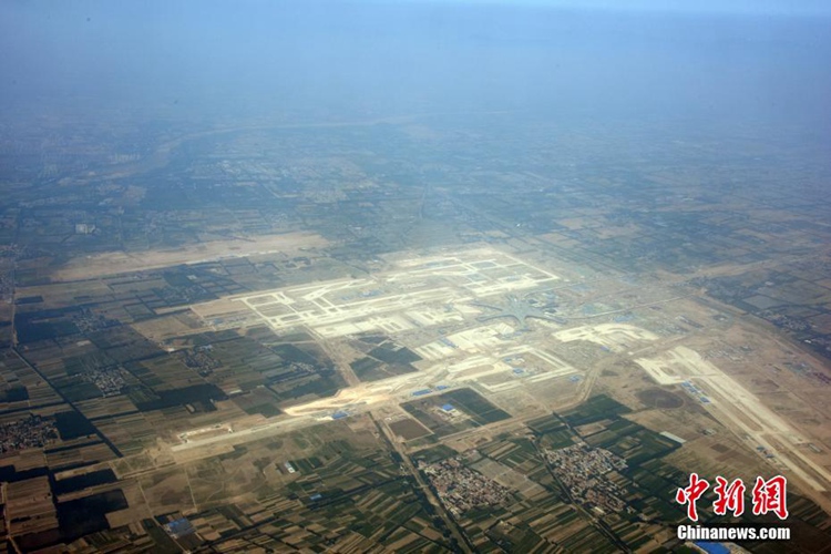 [항공 촬영] 하늘에서 바라본 베이징의 새 공항