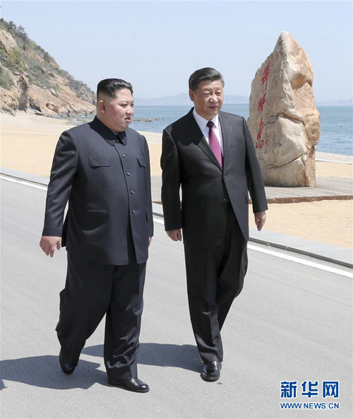 시진핑, 김정은 조선 노동당 위원장과 다롄서 회동