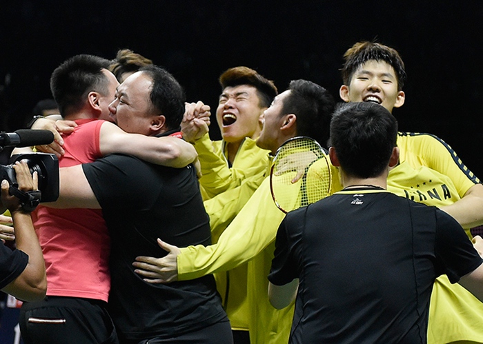 중국, 3-1로 일본 꺾고 6년 만에 토마스컵 탈환