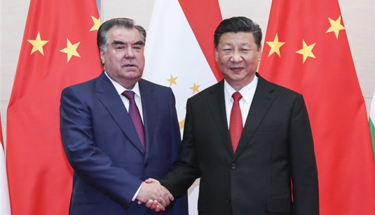 시진핑, 에모말리 라흐몬 타지키스탄 대통령과 회담