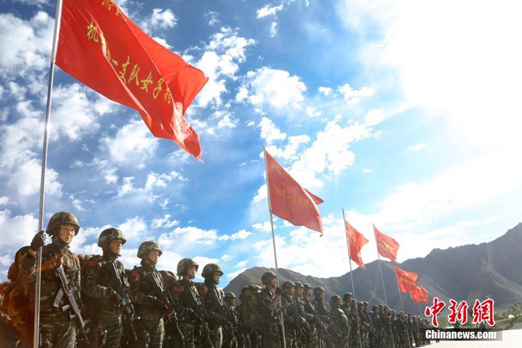 중국 무장경찰 시짱 총대의 악마주 훈련, ‘급이 다른 훈련’