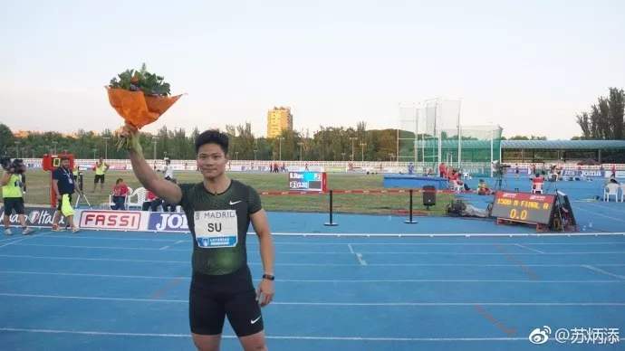 아시아 육상 기록! 중국 쑤빙톈, 100m 9초 91로 우승