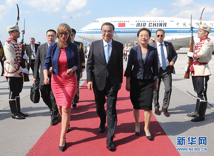 리커창, 불가리아 국빈 방문…제7차 중국-중동부유럽 정상회의 참석