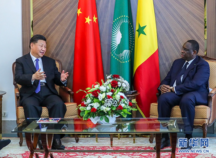 시진핑, 마키 살 세네갈 대통령과 회담
