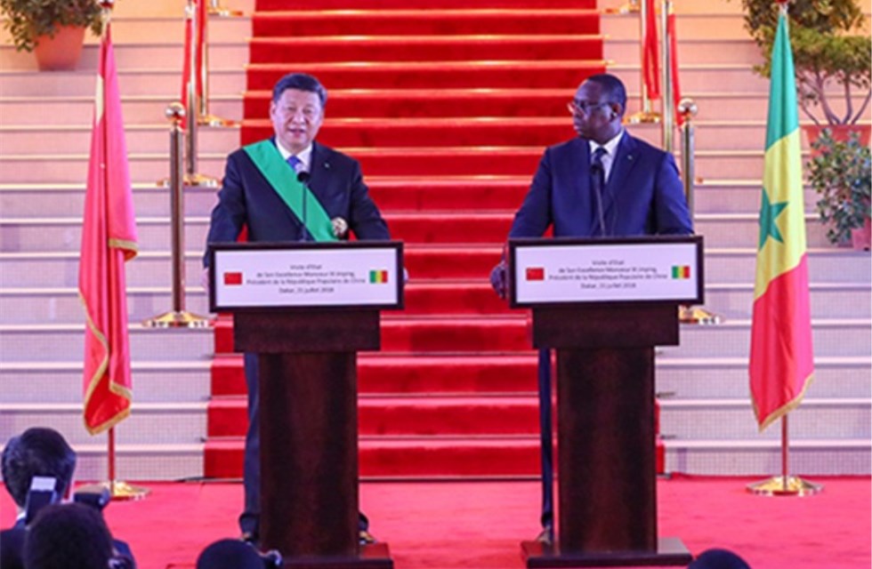 시진핑, 마키 살 세네갈 대통령과 회담