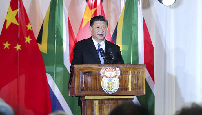 시진핑, 중국-남아공 수교 20주년 축하 만찬 참석