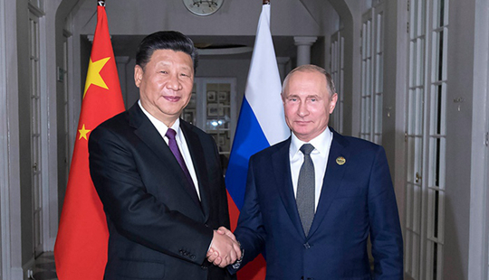 시진핑, 푸틴 대통령과 회담