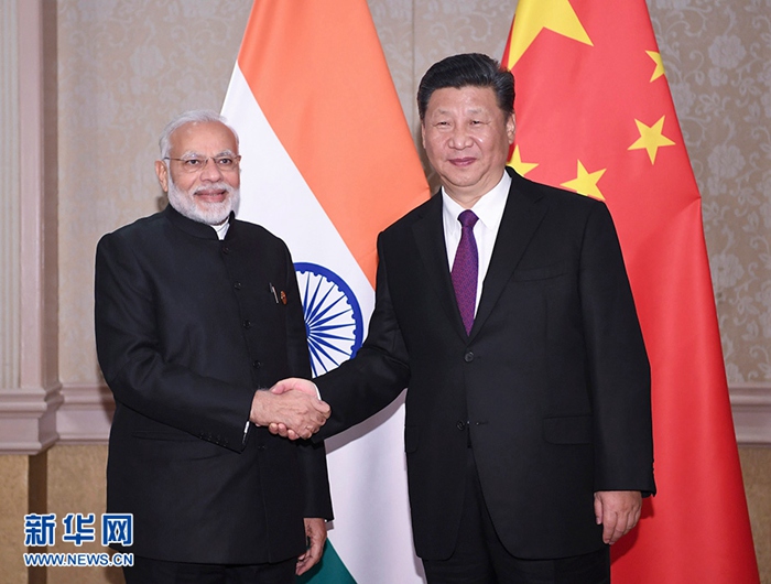 시진핑, 모디 인도 총리와 만남