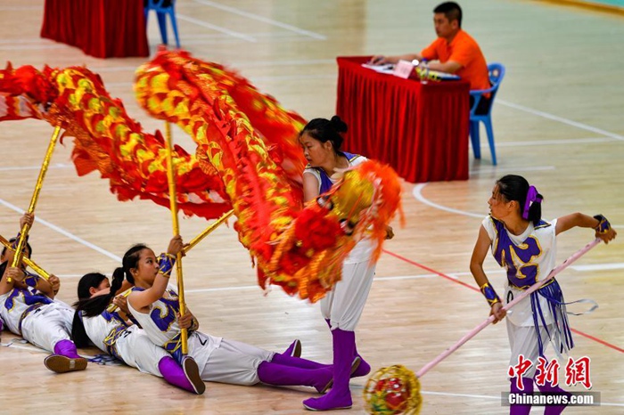 2018 중국 초중교 용•사자춤 세계선수권대회가 광둥서 개최