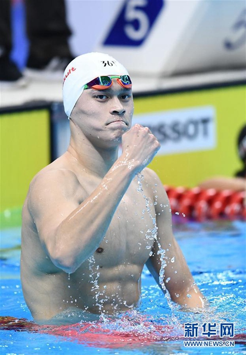 [아시안게임] 쑨양, 남자 800m 자유형 금메달