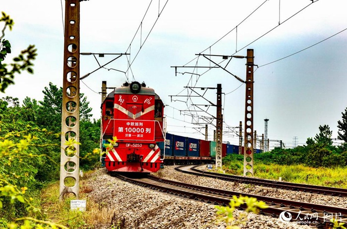 중국-유럽 화물열차 누적 운행횟수 10000회 돌파