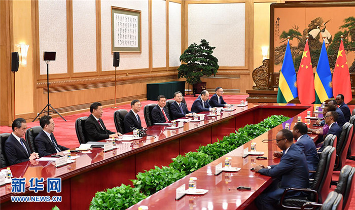 시진핑 주석, 르완다 대통령 만나 “우호 협력 지속”