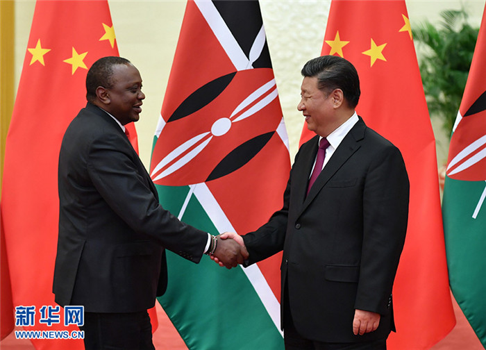 시진핑 주석, 케냐 대통령 만나 “케냐 경제벨트 적극 지원”