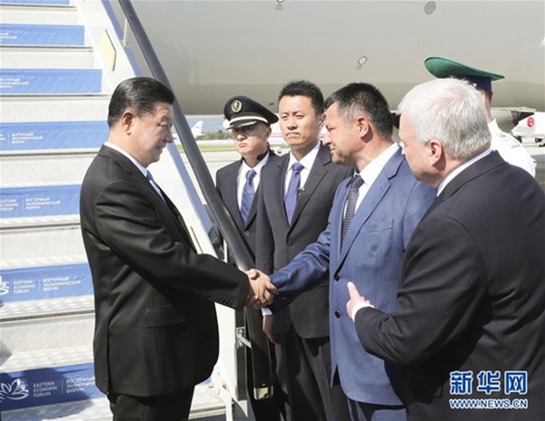 시진핑, 러시아 블라디보스토크 도착 ‘제4회 동방경제포럼’ 참석