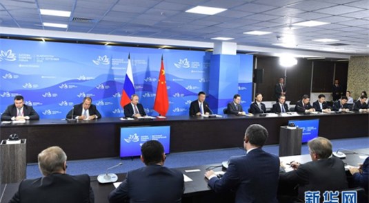 시진핑 푸틴과 중-러 지방정부 고위급대화 참석