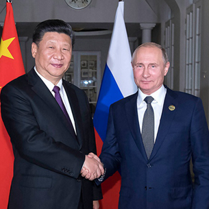시진핑, 요하네스버그에서 푸틴 대통령과 회담