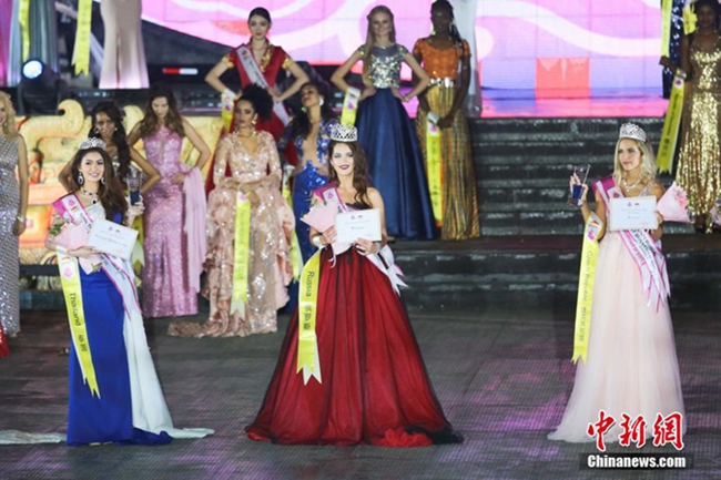 2018 미스 투어리즘 인터내셔널(MTI) 대회 최종 결선…러시아 미녀 우승