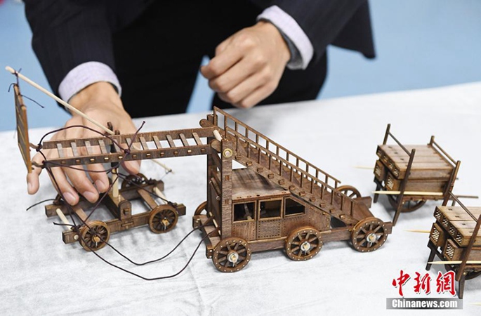 란저우 교사가 제작한 중국 고대 ‘공성무기’ 모형