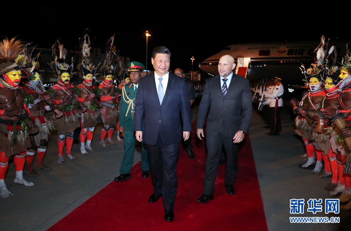 시진핑 주석, 포트모르즈비 도착…파푸아뉴기니 국빈 방문 돌입