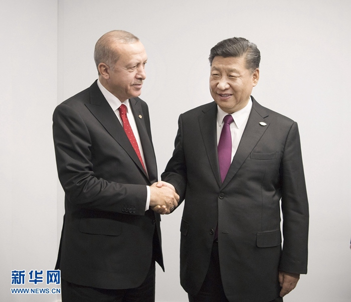 시진핑 주석, 에르도안 터키 대통령 회견
