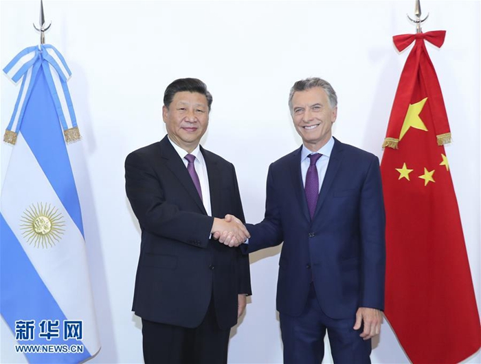 시진핑 주석, 마우리시오 마크리 아르헨티나 대통령과 회담