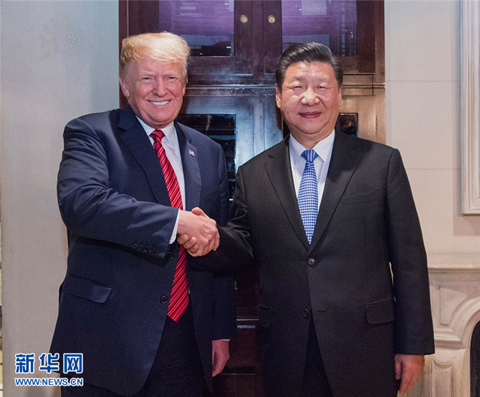 시진핑 주석, 트럼프 미국 대통령과 회담 거행