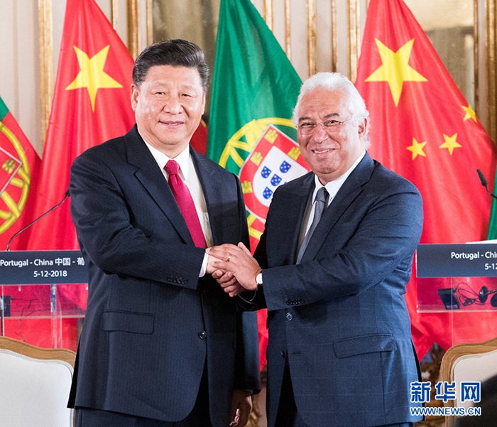 시진핑 주석, 안토니오 코스타 포르투갈 총리 만나