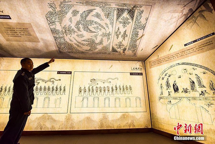 중국 류자링벽화묘진열관 개관, 북방 귀족 남하 증명하는 귀중한 증거