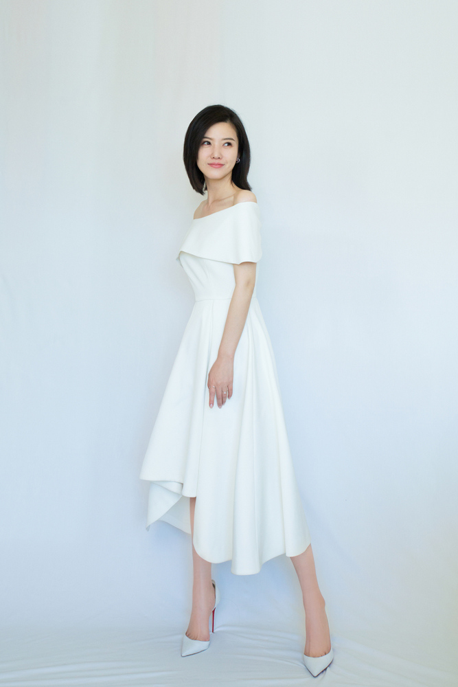 배우 ‘양쯔산’ 순백색 드레스로 시선 집중