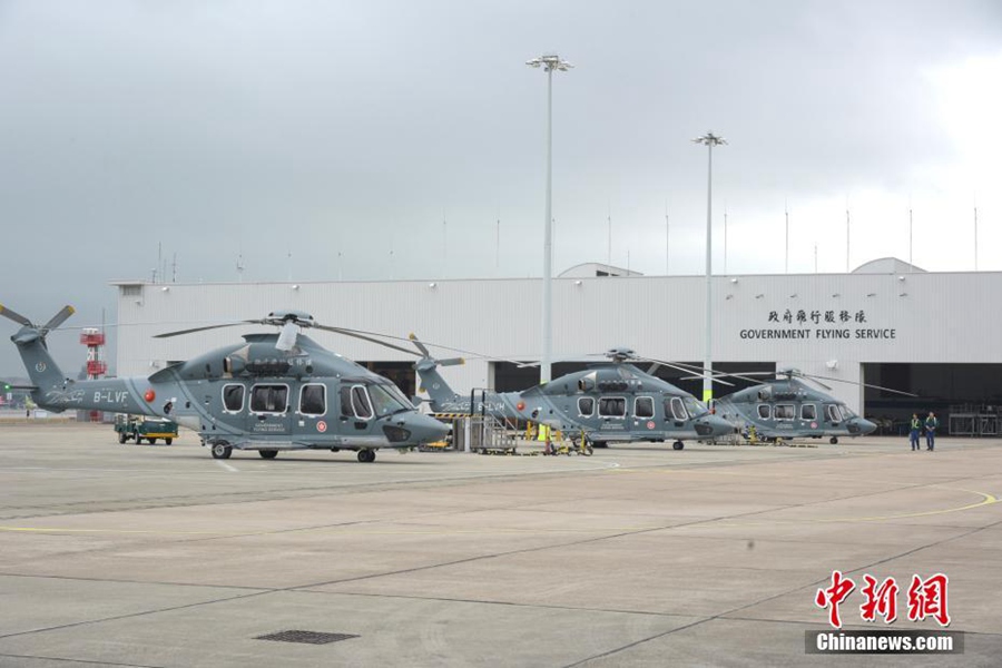 홍콩 비행서비스팀, 헬리콥터팀 교체로 사회 서비스 제고