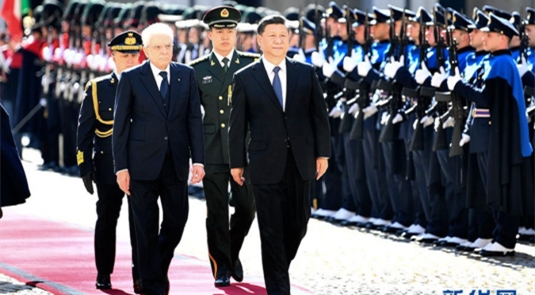 시진핑 주석, 마타렐라 이탈리아 대통령과 회담 개최 