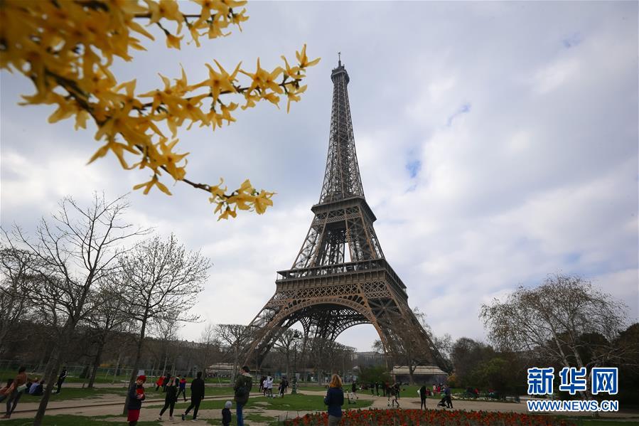 프랑스 파리 에펠탑 [3월 23일 촬영/신화사 장청(張鋮) 기자]