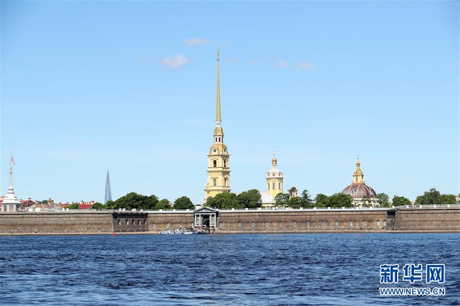 지난 3일 러시아 상트페테르부르크(Saint Petersburg)에서 촬영한 피터폴 요새 [사진 출처: 신화망]