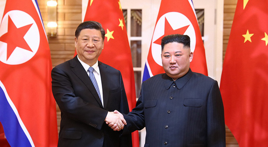 시진핑 주석, 김정은 위원장과 회담 거행