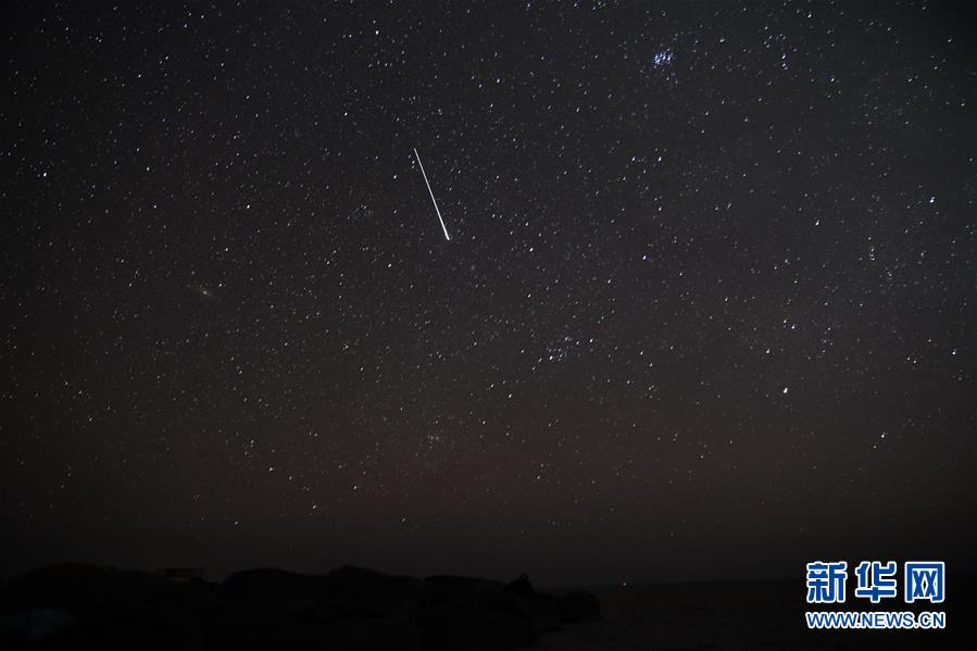 보츠와나 막가딕가디 염전에서 촬영한 밤하늘 [8월 12일 촬영/사진 출처: 신화망]
