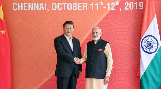시진핑 주석, 인도 총리와 첸나이서 회담 이어가