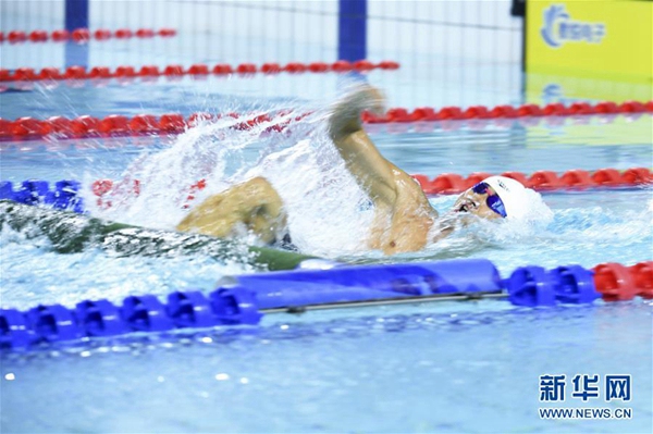 중국, 군사 5종 남자 장애물 수영 경기 세계 신기록 