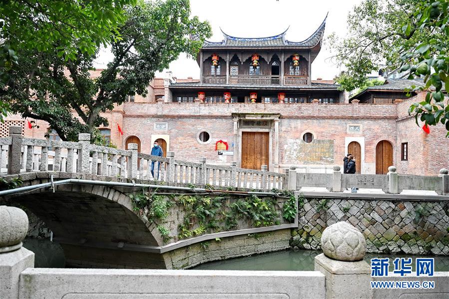 융더(永德)회관은 푸저우시에서 중서 문화를 결합한 근대화 전통 건축물이다.  [3월 5일 촬영/사진 출처: 신화망]