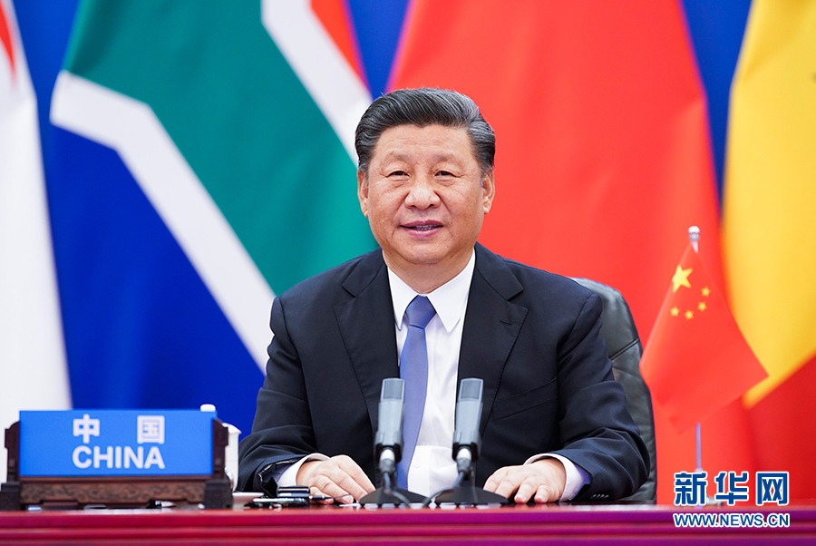 시진핑 국가주석이 지난 17일 베이징에서 중국-아프리카 단결 방역 특별 정상회의를 주재하며, ‘단결방역 위기극복’을 주제로 한 기조연설을 발표했다. [사진 출처: 신화망]