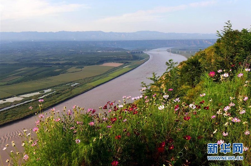 황허강 풍경 [드론 촬영/사진 출처: 신화망]