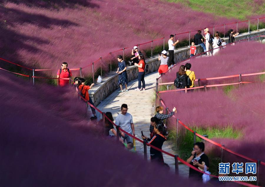 푸저우 뉴강산공원을 찾은 관광객들 [사진 출처: 신화망]