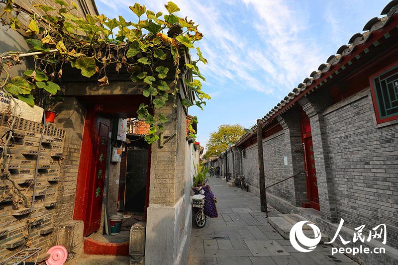 베이징 첸먼(前門)동구의 후퉁은 전통 도시의 결, 비스듬한 거리, 남북향 후퉁 맥락 등을 그대로 간직하고 있다. [사진 출처: 인민망]