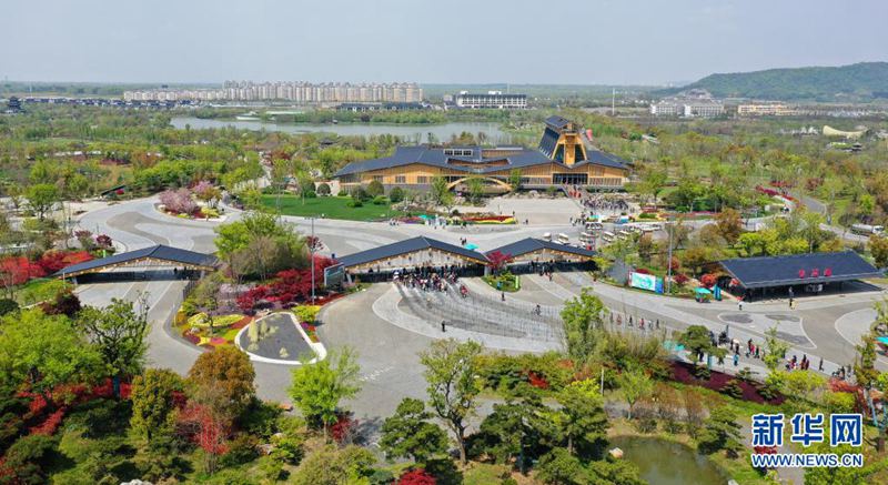 2021년 양저우 세계원예박람회 구역 [4월 8일 드론 촬영/사진 출처: 신화망]