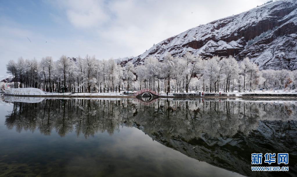 [포토] 中 칭하이, 눈 내린 치롄현의 풍경