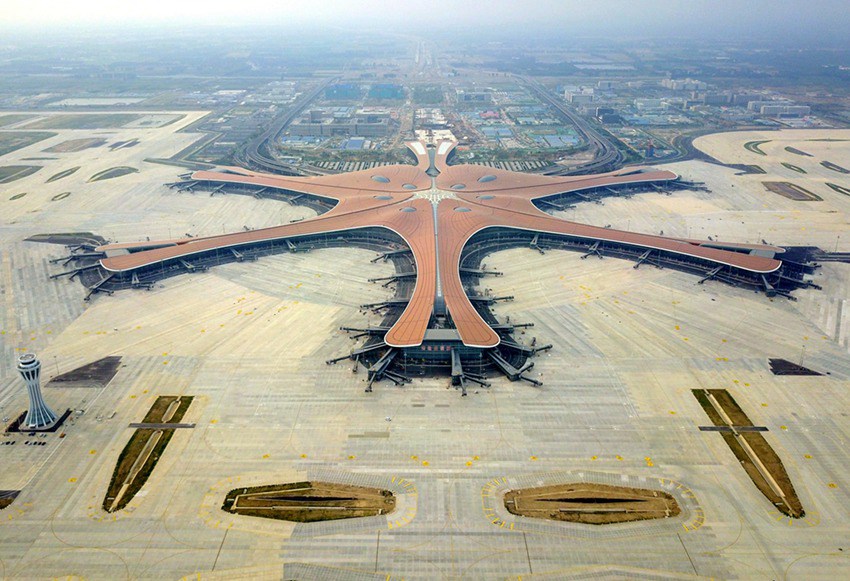 베이징(北京) 다싱(大興) 국제공항 터미널 [사진 출처: 신화망]