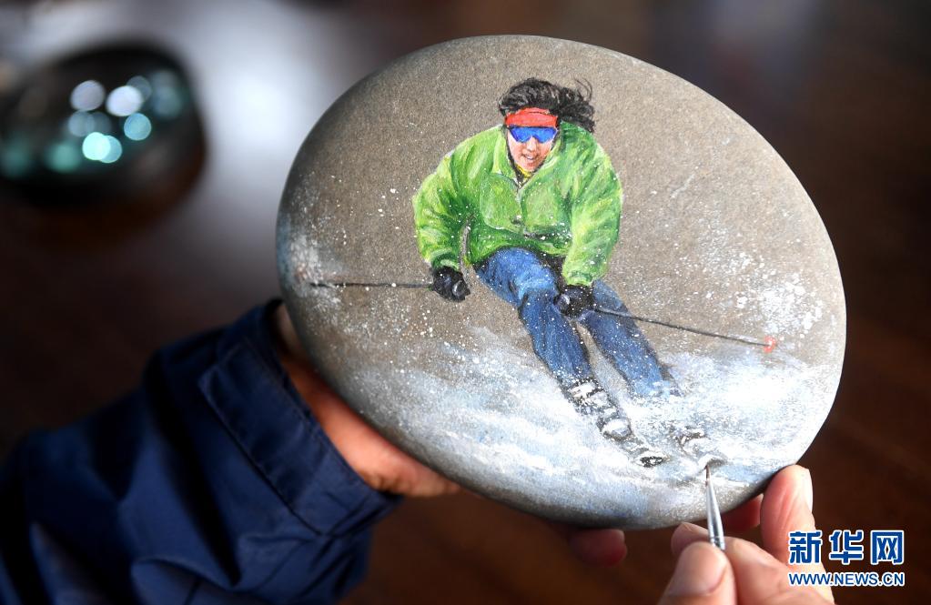 허베이 장자커우, 민간 예술가의 동계올림픽 석화공예품
