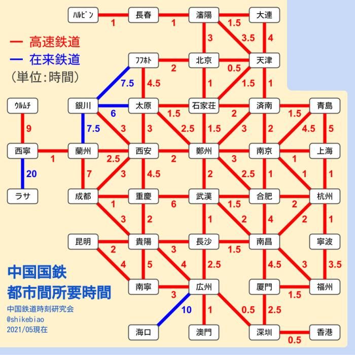 ‘어메이징’ 고속철 시각표…중국 고속철에 쏟아진 극찬 세례