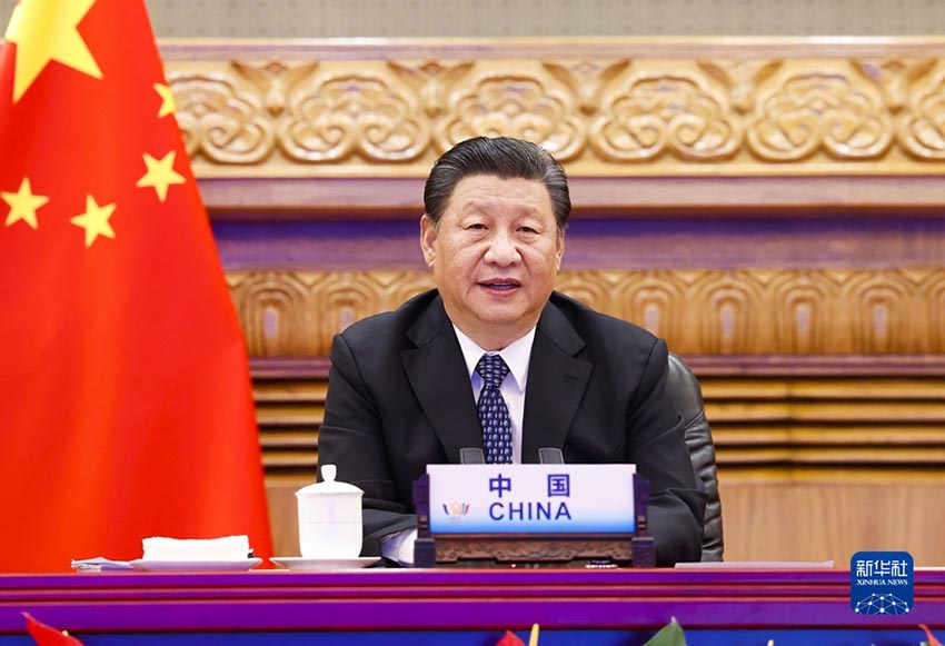 9일 저녁 제13차 브릭스 정상회의가 화상 방식으로 열렸다. 시진핑 국가주석이 베이징에서 회의에 참석해 중요한 담화를 발표했다. [사진 출처: 신화사]