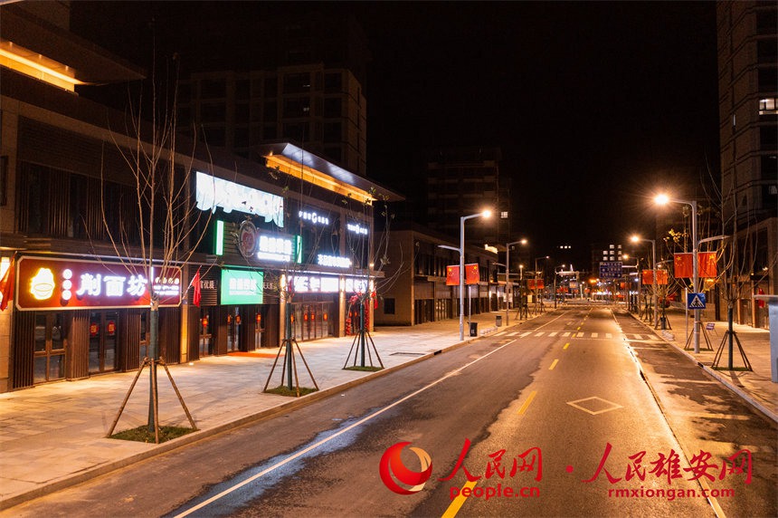 슝안신구 룽둥구역의 내부 도로 [사진 출처: 인민망]